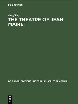 cover image of The theatre of Jean Mairet